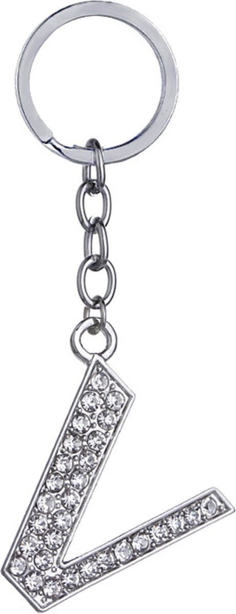 Bixorp Sleutelhanger met Letter V - Best Friends BFF Cadeau voor haar / hem