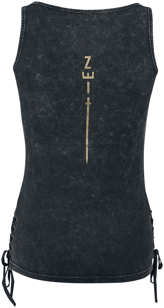 Rammstein Top - M tot 5XL - voor Vrouwen - donkergrijs