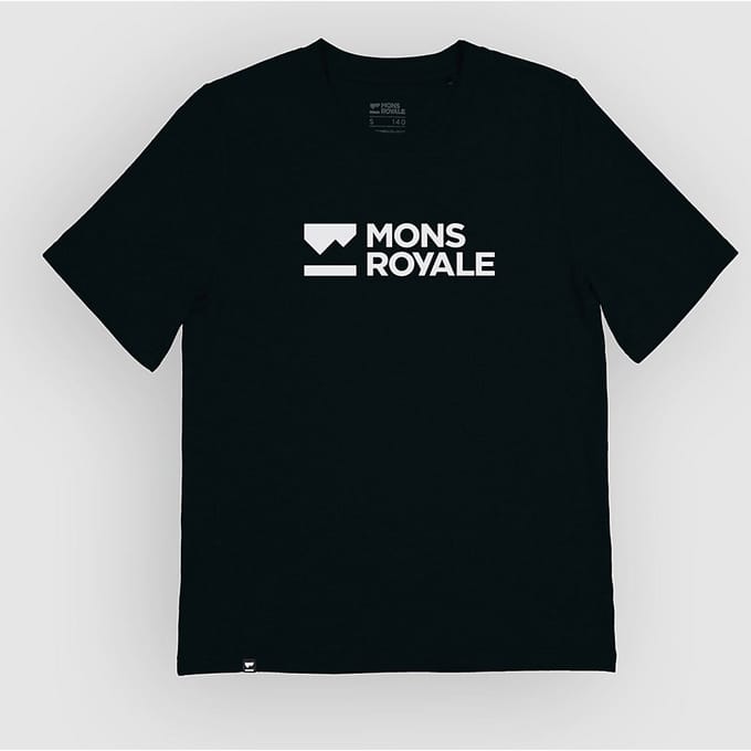 Mons Royale Merino Icon Relaxed Base Layer Top zwart