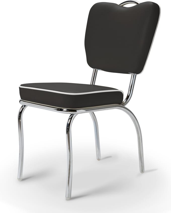 Bel Air Retro Eetkamerstoel CO-26 Zwart
