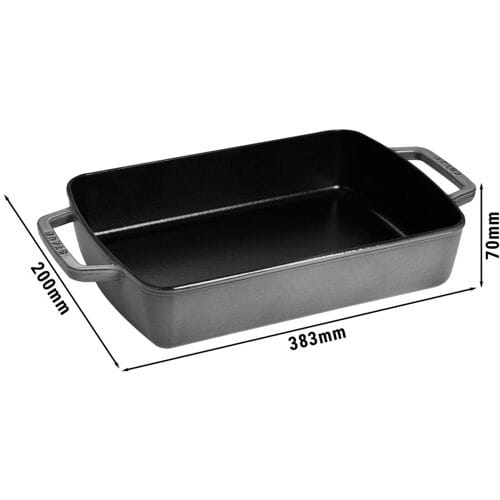 STAUB SPECIALITIES - Bakvorm - 300x200mm - Gietijzer - Grafietgrijs