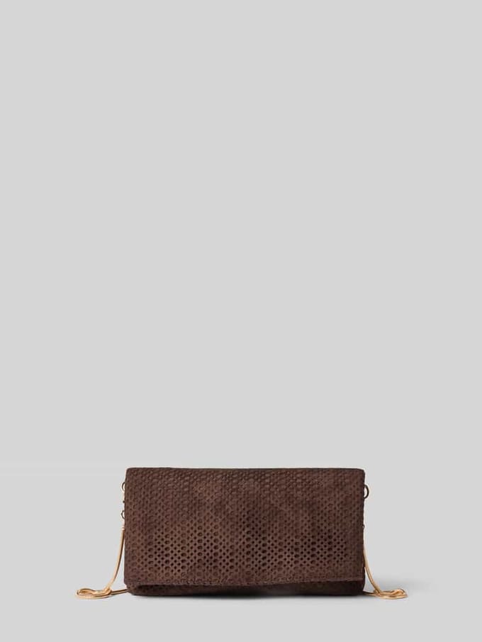 clutch met schouderketting model 'FoldLaserClutch'