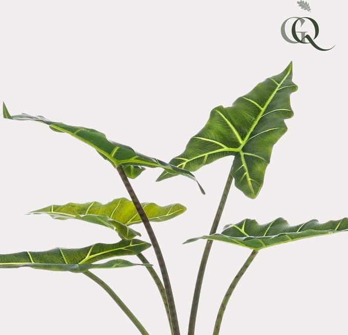 Kunstplant - Alocasia Frydek - Olifantsoor - 80 cm