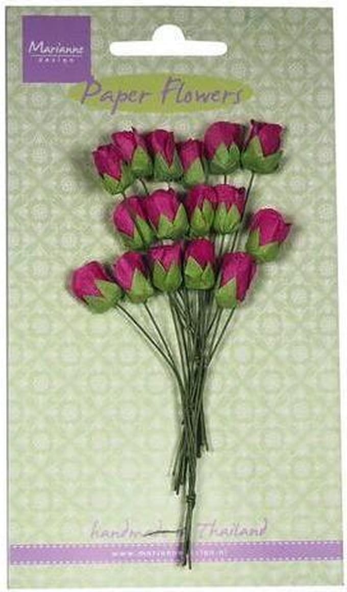 Marianne Design Decoration Roses bud - medium pink