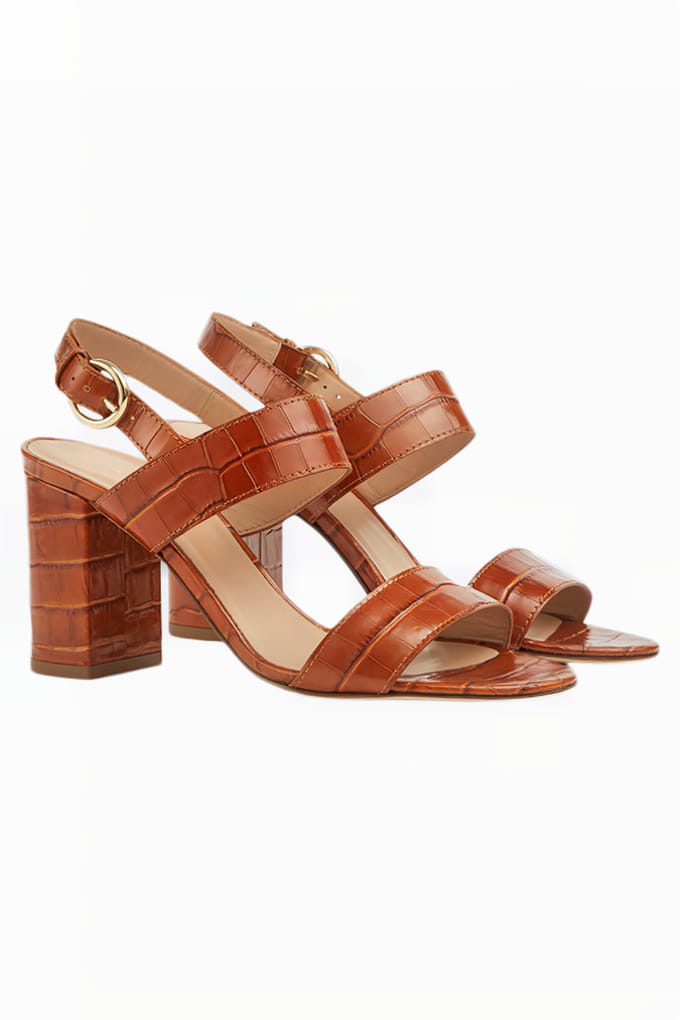 LK Bennett Raya Sandal Tan Maat: 37 | Sandalen Outlet | Dames | Bruin