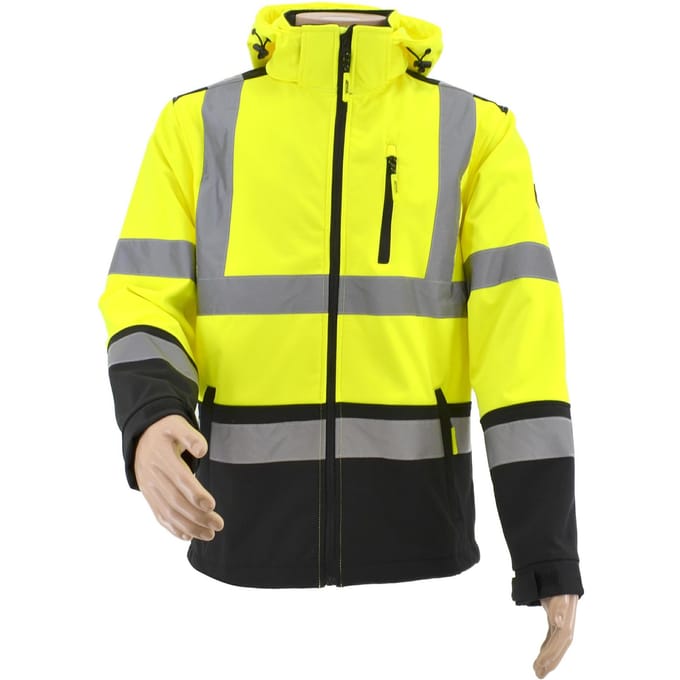 Awtools T3 Serie - Softshell Jas - Reflecterend - Maat S - Ergonomische Pasvorm