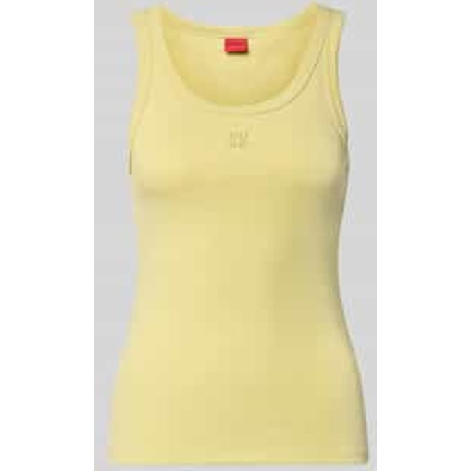 Slim Fit Tanktop van katoenmix model 'DATAMIA'