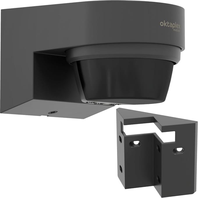 Buiten Bewegingssensor IP65 - 12m Bereik en 240 Graden Detectiehoek - Infrarood Sensor met Hoekbevestiging