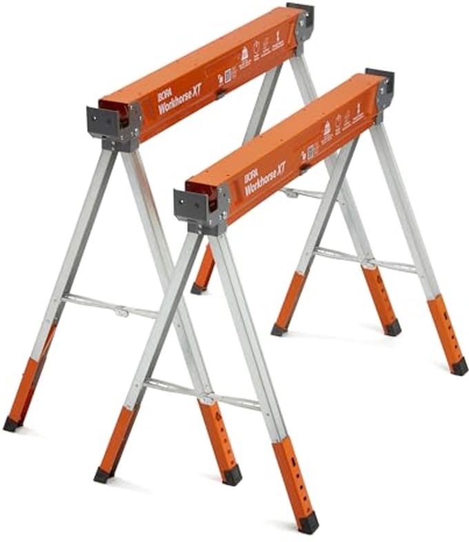 Verstelbare Heavy-Duty Zaagpaarden Set van 2 - Ideaal voor Aannemers en Doe-Het-Zelvers