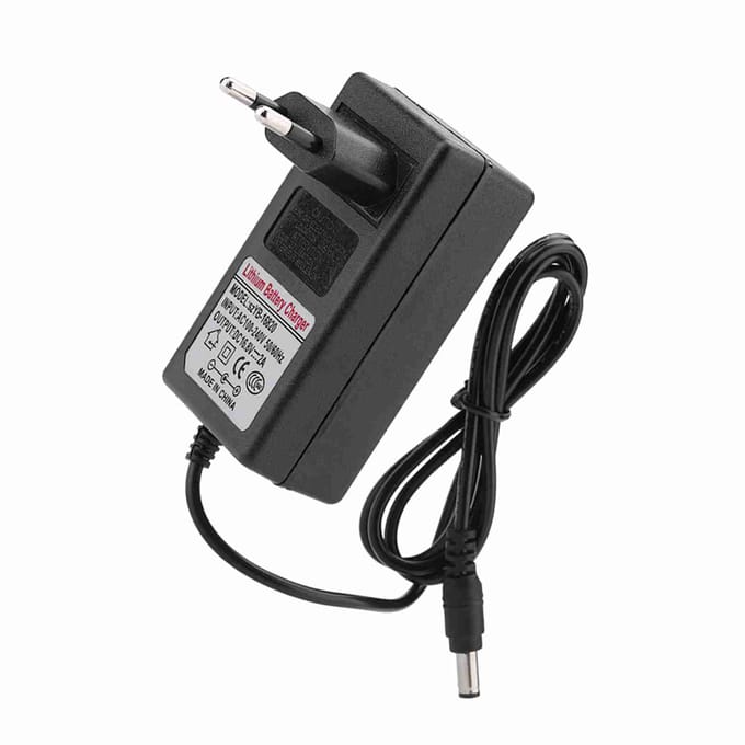 Vervangende DC 16,8V 2A-stroomadapter Lithium-ionbatterijlader Veilig opladen gray