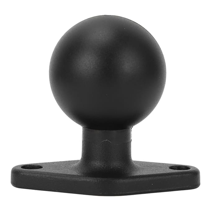 1,5 inch Balmontagebasis Geanodiseerde Aluminiumlegering Ronde Plaat met C-formaat Dubbele Socket Arm voor RAM-montages black