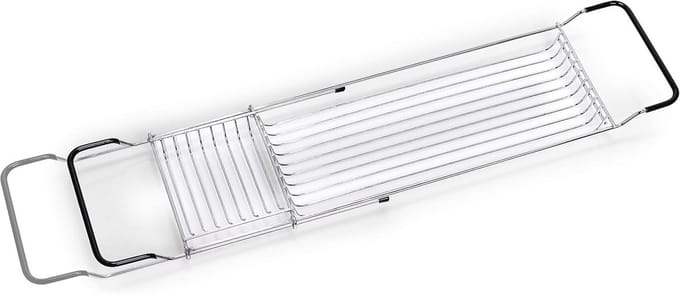 Uittrekbaar Badkuiprek - Verstelbaar van 65,5 tot 76,5 cm - Zilver