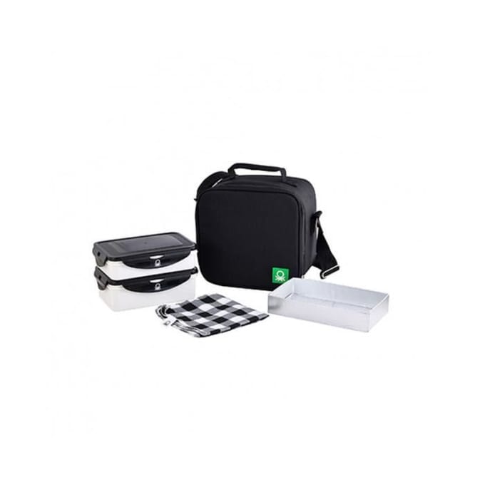Ensemble de boîtes à lunch - BENETTON - 6 pièces - Hermétique - Sac et accessoires - 1000 ml/880 ml
