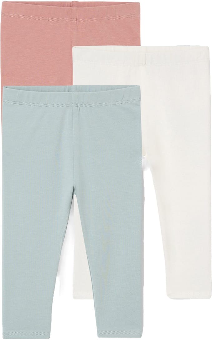 Vertbaudet Set van 3 effen leggings Basics baby