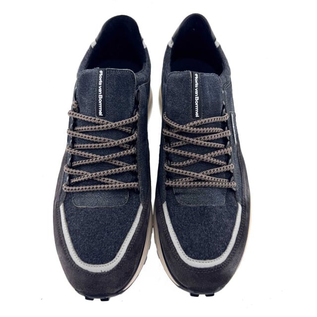 Floris Van Bommel Sfm-10248 De Gripper Sneakers - Suède - Heren - Grijs - Maat 40⅔