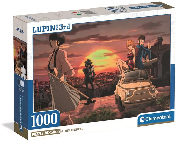 Clementoni - Puzzel - 1000 Stukjes - Lupin III - Compact Box