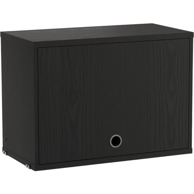 String Furniture Kastunit met klapdeur - Essen zwart gebeitst - Breite 58 cm