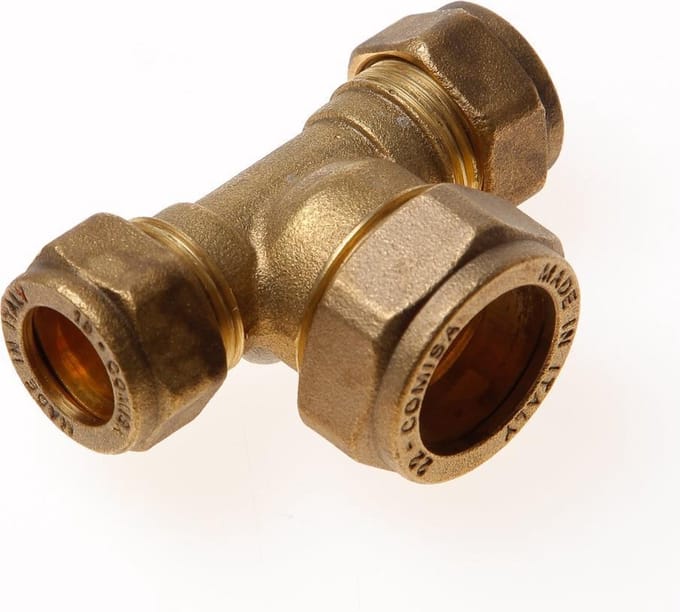 Installatiebranche T-koppeling 3x knel 15-22-15mm