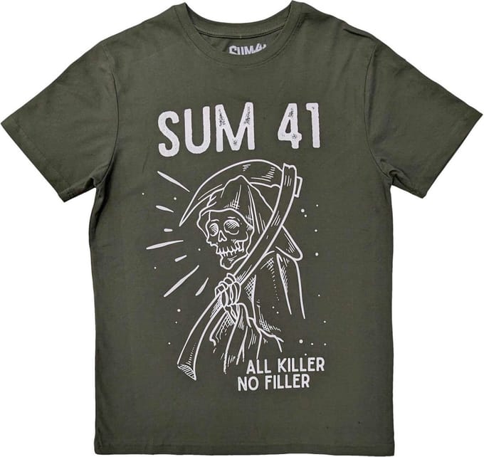 Sum 41 - Reaper Heren T-shirt - M - Groen