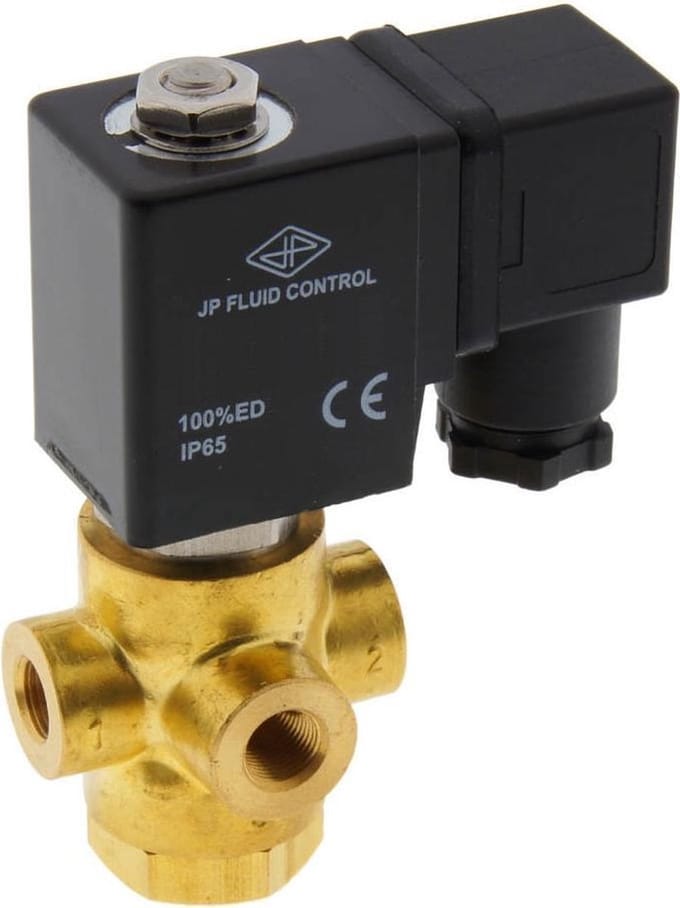 Magneetventiel TP-DD 1/8'' 3/2 Weg UN Messing EPDM 0-4bar 24V DC - TP-DD018B020E-024DC