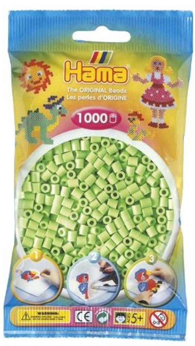 Hama Kralen 1000st nr. 47 pastelgroen Strijkkralen & -parels