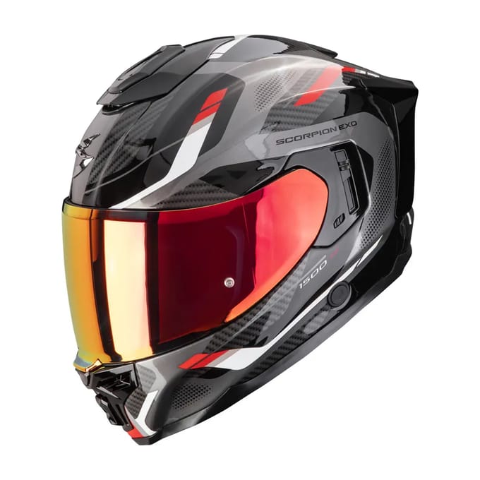 Scorpion EXO-1500 Sleek Black Red - Integraalhelm - Maat L - Motorhelm - ECE 22-06 gekeurd
