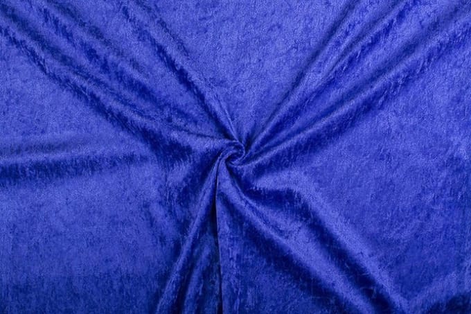Velours de panne stof - Paars 45 - 1 meter