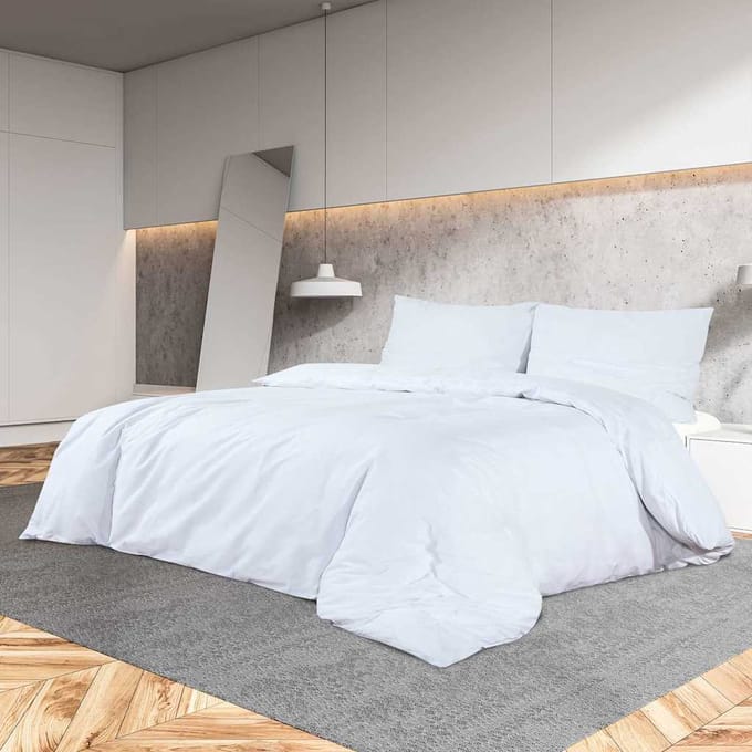 vidaXL - Dekbedovertrekset - 260x240 - cm - katoen - wit