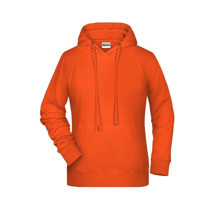 James and Nicholson Dames/dames Raglan Sleeved Hoodie (Oranje)