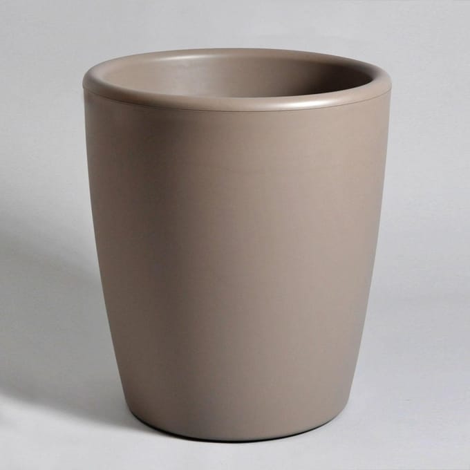 Trendy bloempot taupe - Ø 45 x h 53 cm