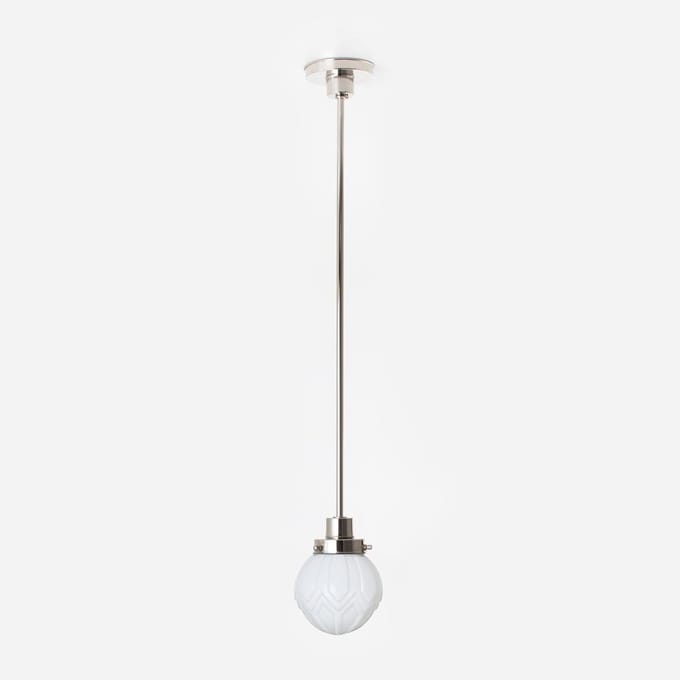 Hanglamp Victory 20's Nikkel - Art Deco Trade