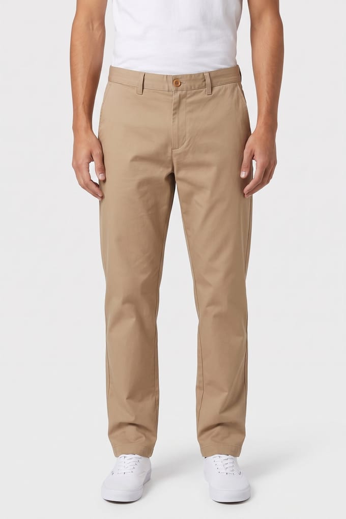 ARKET Eindhoven Cotton Press Beige Taglia: 52 Short | Pantaloni chino Outlet | Uomo | Marrone