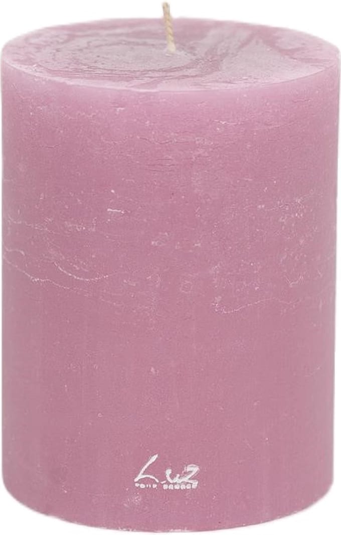 Rasteli Luz Your Senses Kaars Stompkaars Paars-Roze D 10cm H 13 cm