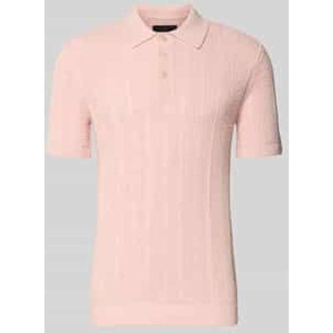 Slim fit poloshirt met knoopsluiting