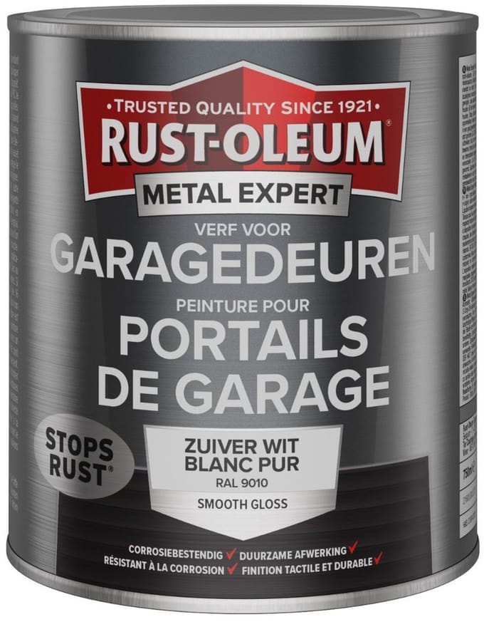 Rust-Oleum Metal Expert Garagedeur Verf Wit 750ml