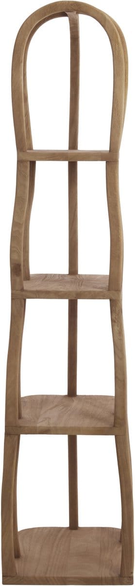Light&living Kast open 53x40x175 cm LOWE hout mat grijs-bruin
