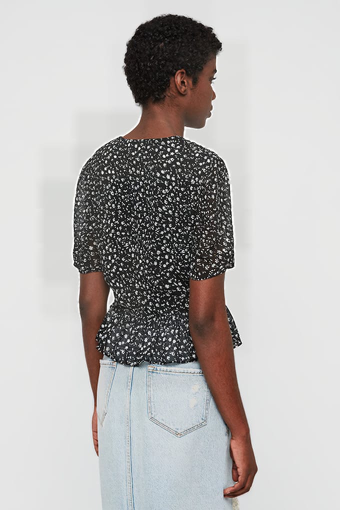 AllSaints Ilia Pippa Top Black | Größe: 34 | Blusen Outlet | Damen | Schwarz
