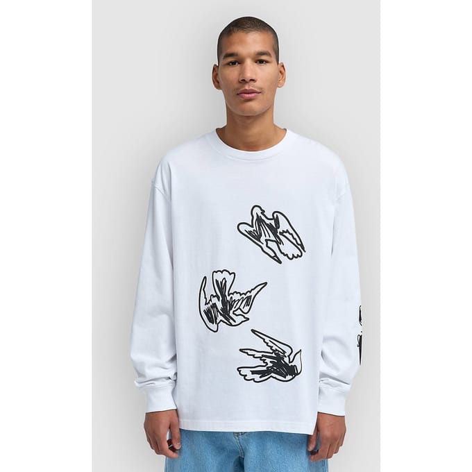 RVCA AF Birds Longsleeve wit