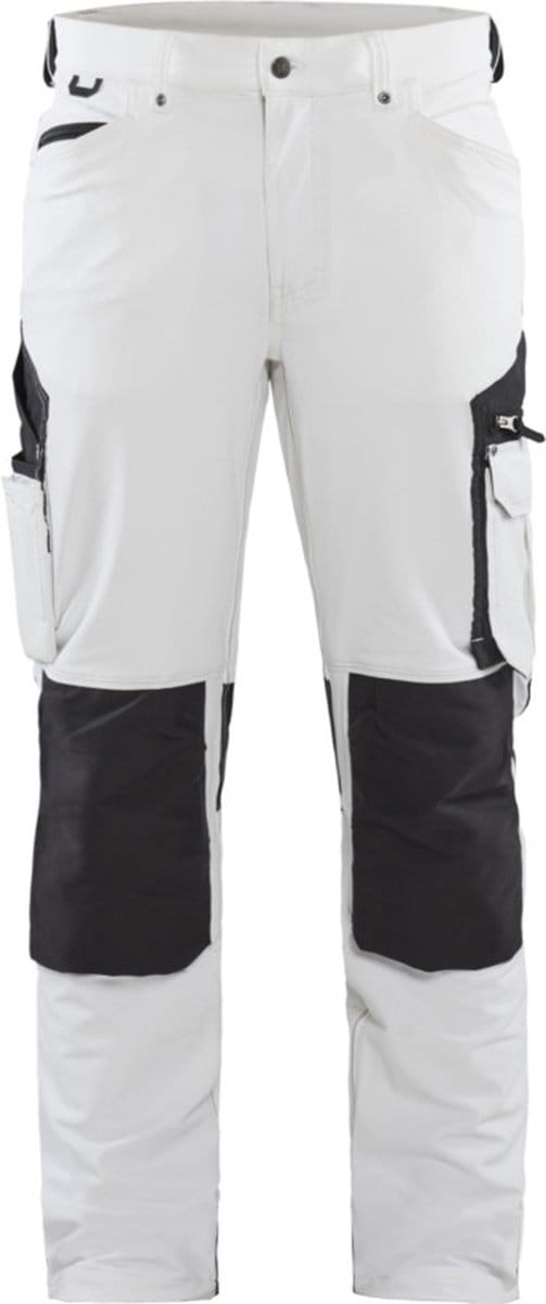 Blaklader Schildersbroek met 4-weg stretch 1089-1645 - Wit/Donkergrijs - D88