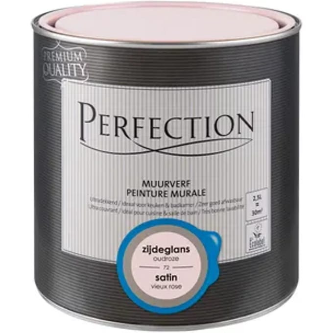 Perfection Ultradekkend Muurverf - Zijdeglans - Oudroze - 2,5l