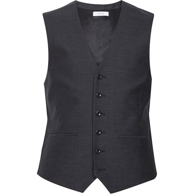 Reiss Warlord W-modern Fit Suit Charcoal Größe: 38 | Gilets Outlet | Herren | Schwarz