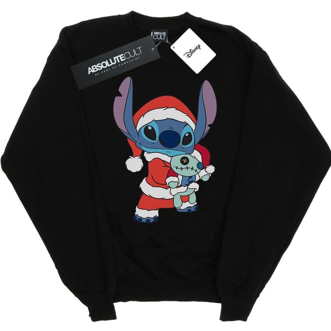Disney Dames/Dames Lilo And Stitch Kerst Sweatshirt (Zwart)