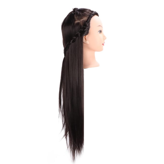 Lang Haar Mannequin Hoofd Professionele Kapper Haar Oefen Styling Trainingspoppen Hoofd voor black