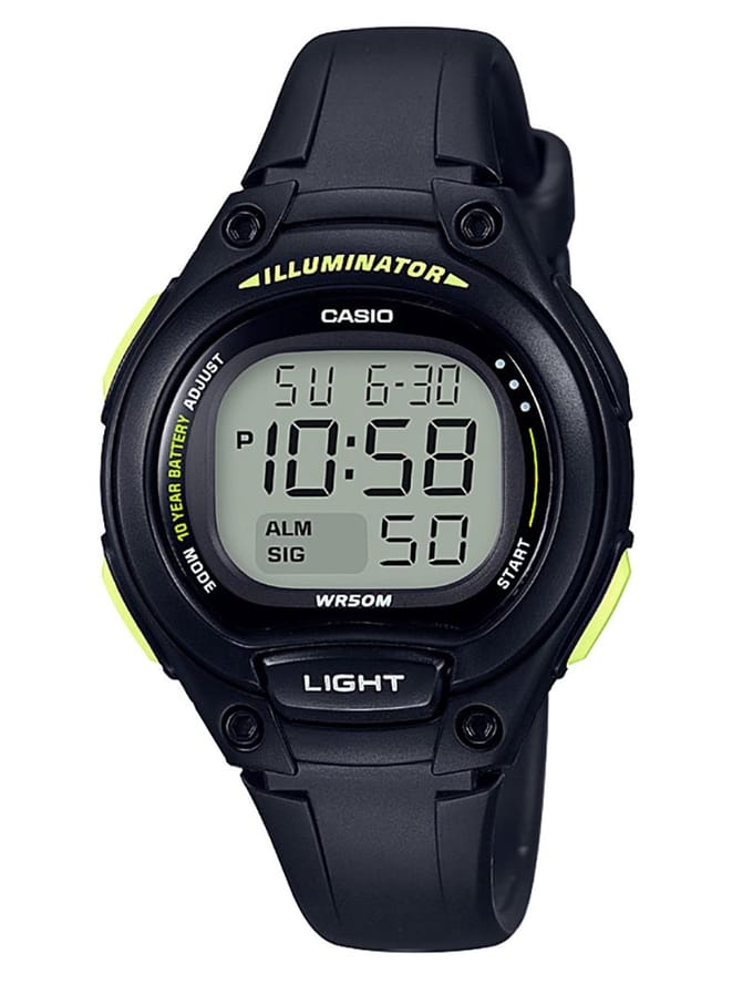 Casio Collection LW-203-1BVEF Unisex Horloge 35 mm - Zwart