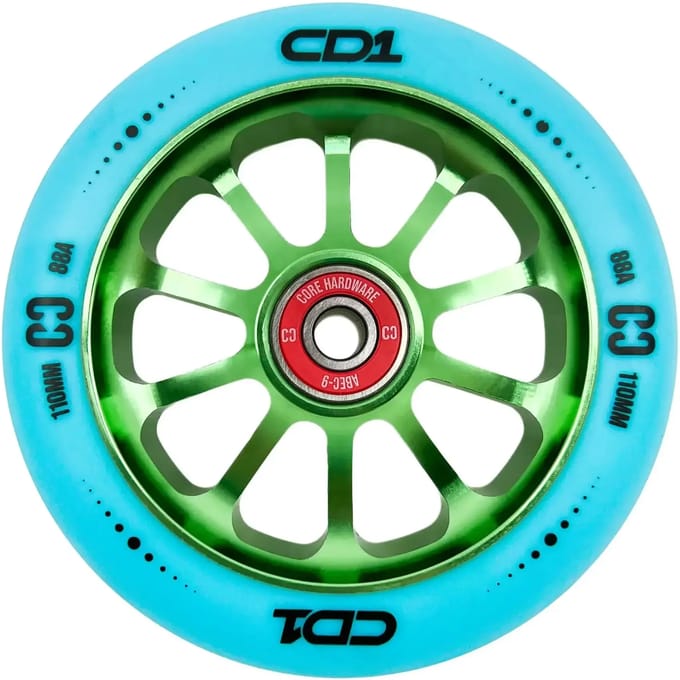 CORE CD1 Stuntstep Wiel 110mm Blue Lime