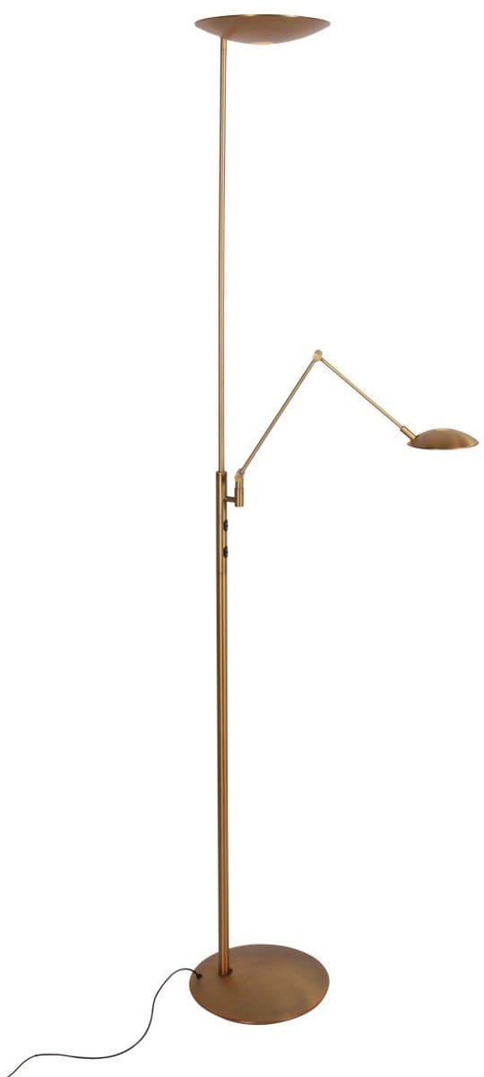 Vloerlamp Daphne 2 4602BR - bronzen metaal, draaibaar en kantelbaar, met instelbare LED - Steinhauer