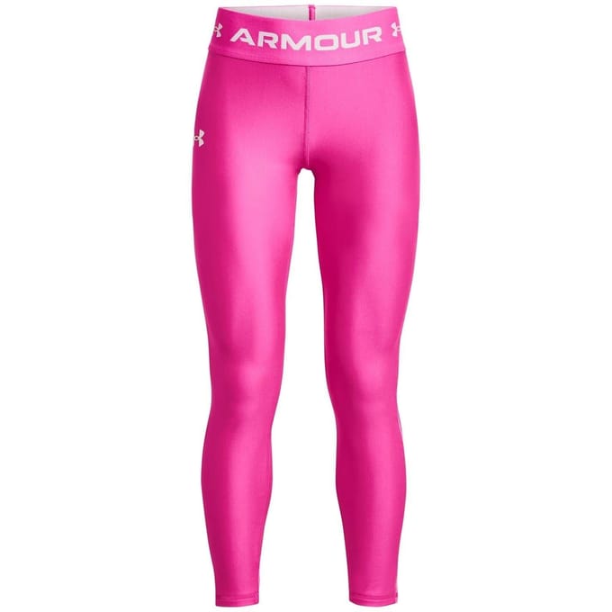 Under Armour Meisjes Legging met logo (Roze/Wit)
