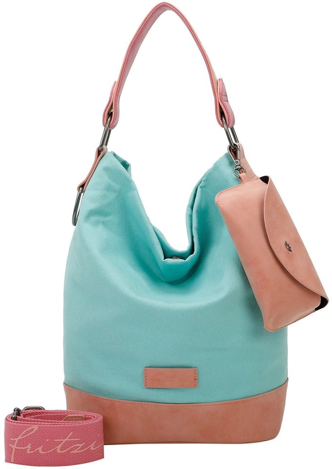 Fritzi aus Preußen schoudertas Canvas Izzy07 Olga Hobo Bag Pooly turquoise