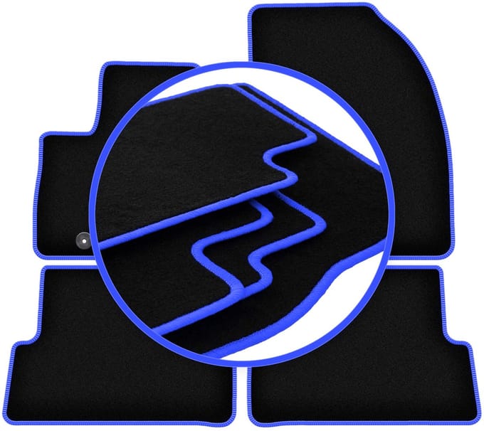 CARLUX-BLUE automatten voor: Ford C-MAX MK2 minivan (2010-2012)