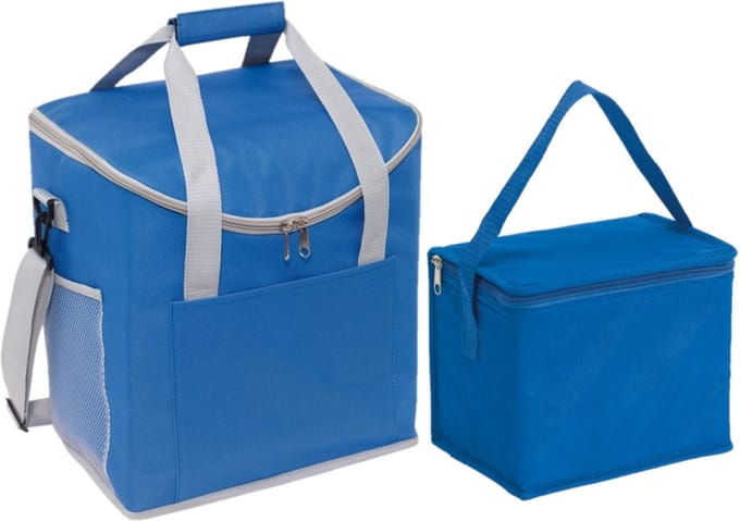 Koeltassen set blauw 27 en 4.5 liter - Koeltassen